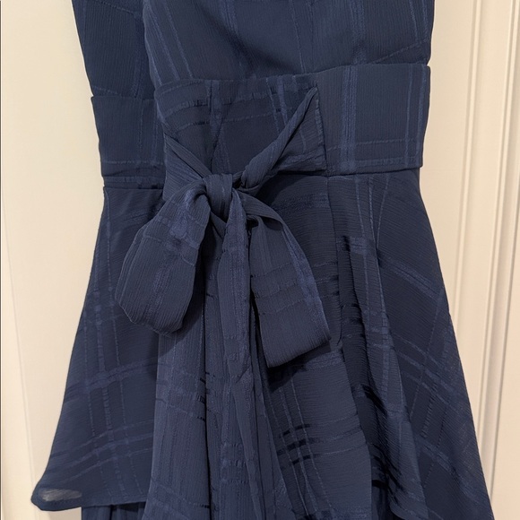 Navy Tiered Ruffle Mini Romper - Picture 3 of 3